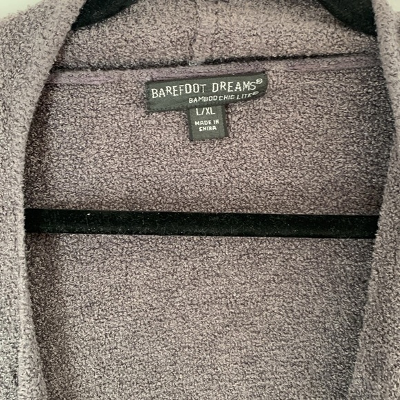 Barefoot Dreams CozyChic Lite Island Wrap Cardigan – Cocoa (L/XL) | Buttery Soft - Picture 3 of 6